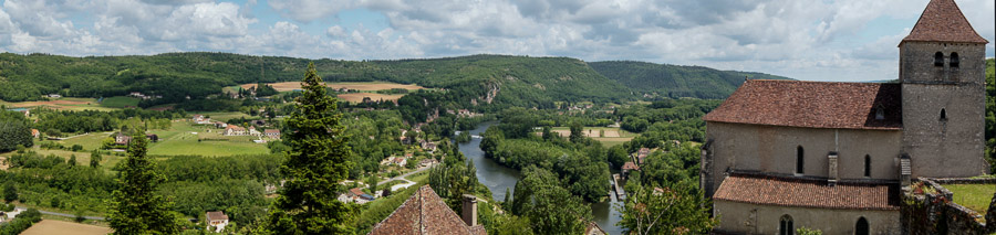 Saint Cirq Lapopie : panorama